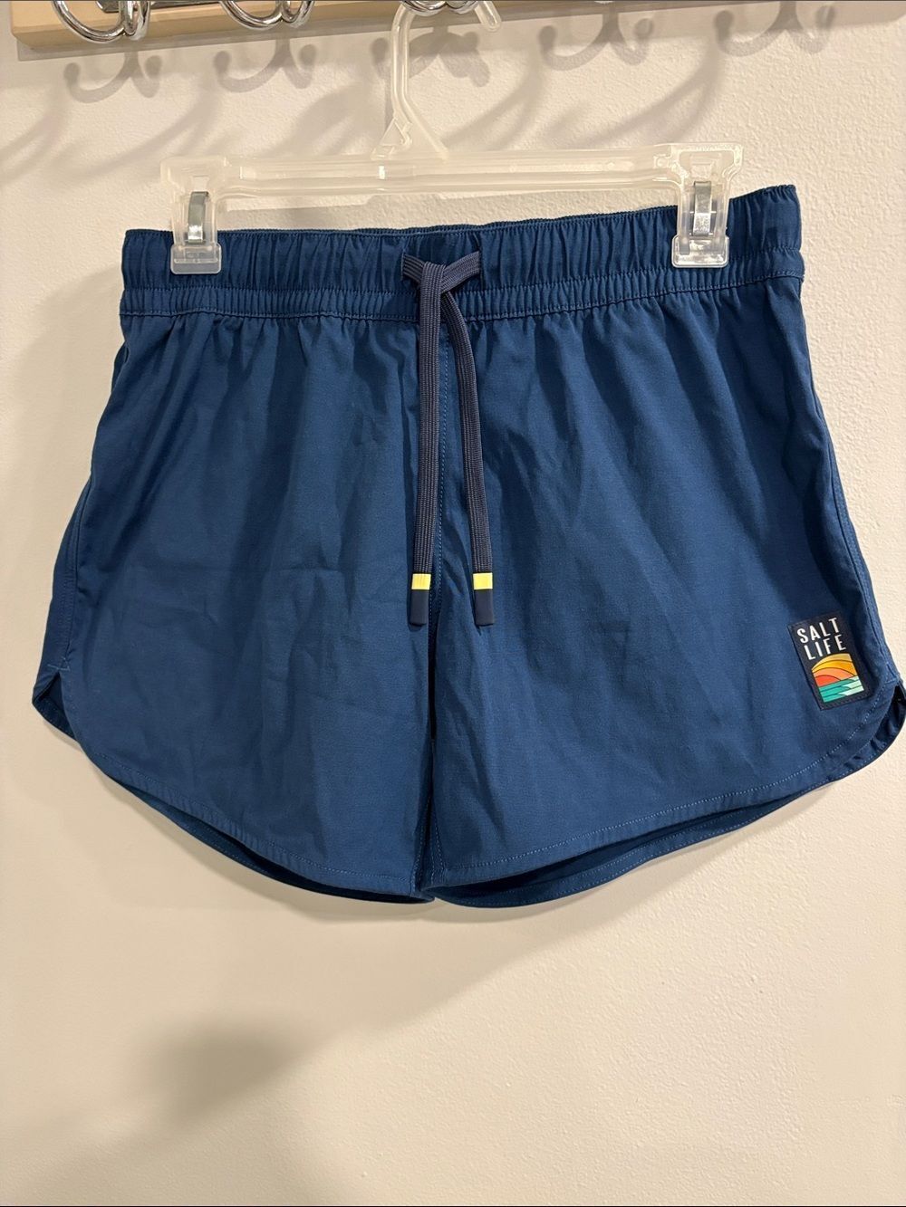 Salt Life Women's Navy Athletic Swim Shorts with Drawstring